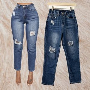 FASHION NOVA Dark Denim Mom Jeans